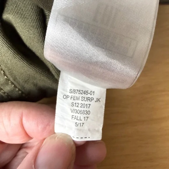 Banana Republic Olivia Palermo Jacket Women Olive Green Excellent Utility Cargo - Picture 12 of 13